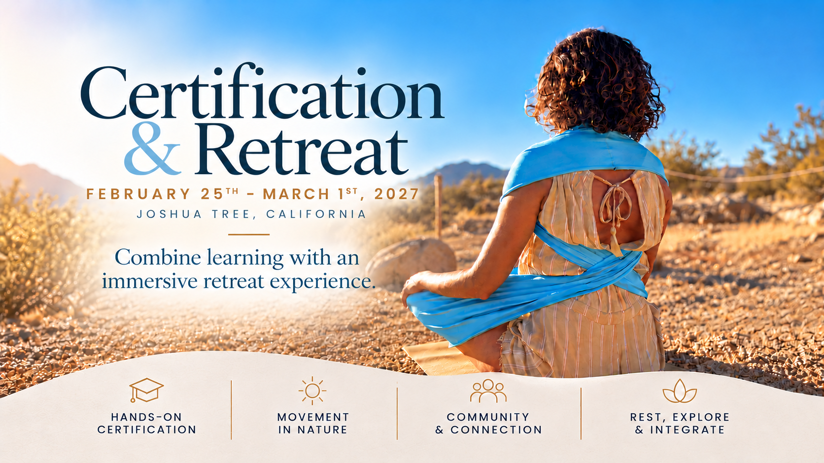Desert Certification and Retreat Poster